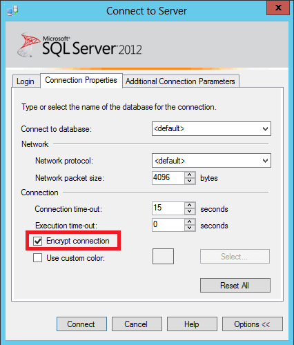 SQL Connection Dialog