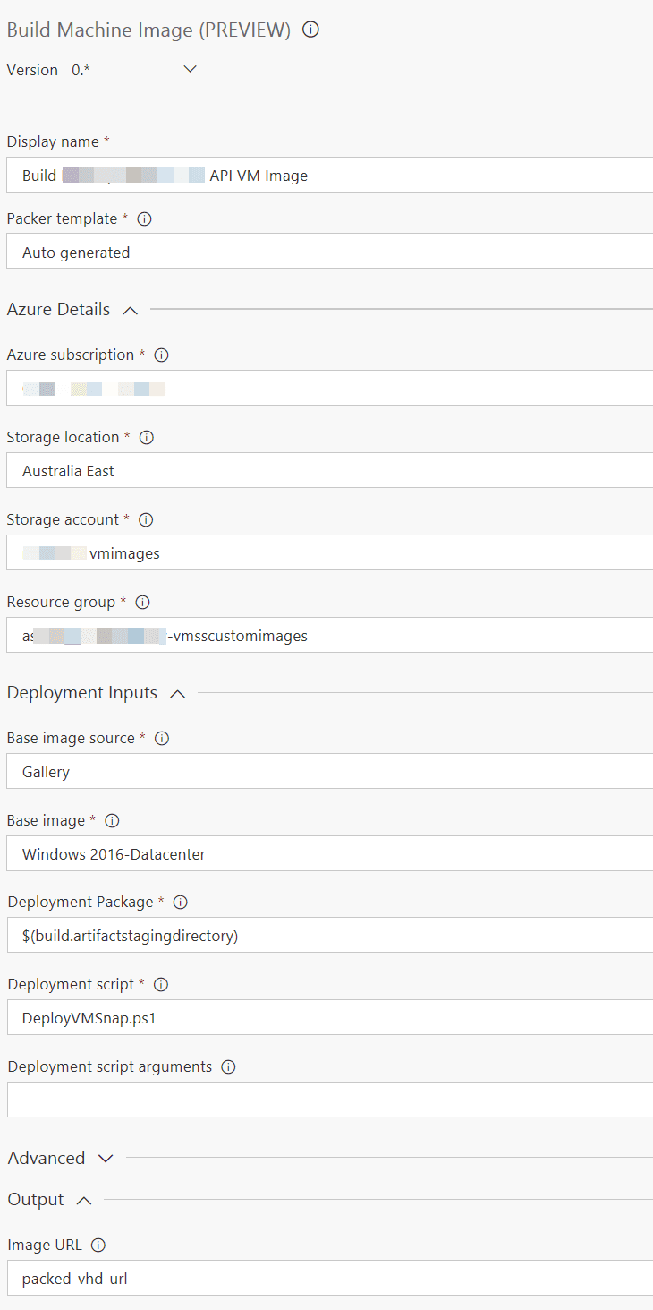 New Build Packer Task