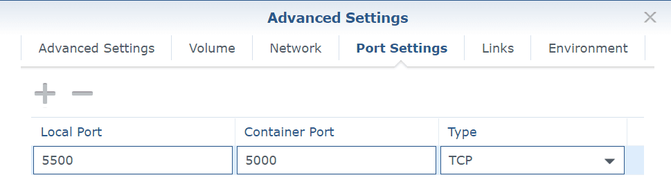 Container Port mapping