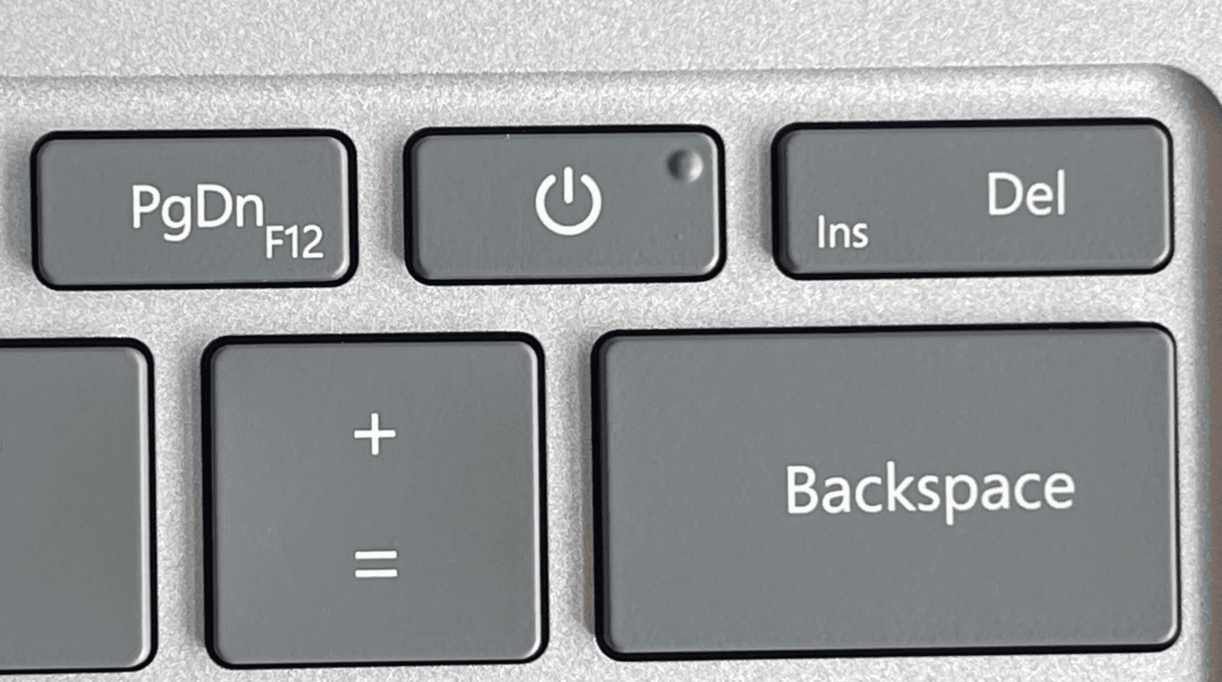 Surface Laptop Studio Power button keyboard position