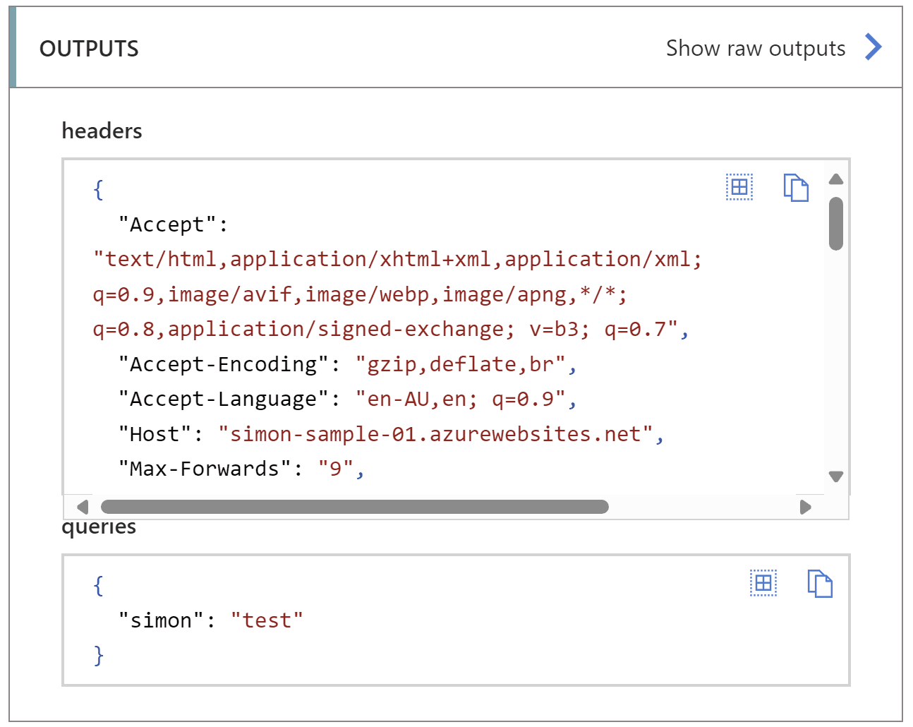 Logic Apps Output view with secured data off!