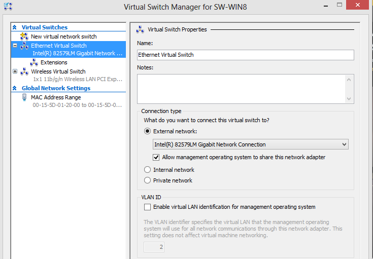 How your wired Virtual Switch should look.