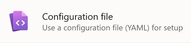 Configuration file option!