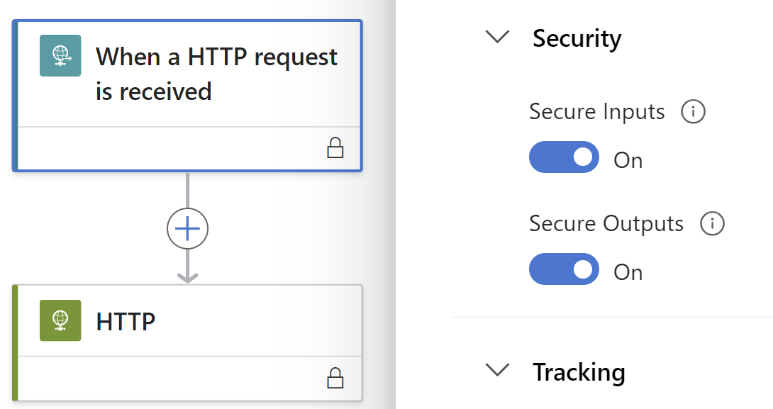 Secure Settings enabled for a Logic App trigger!